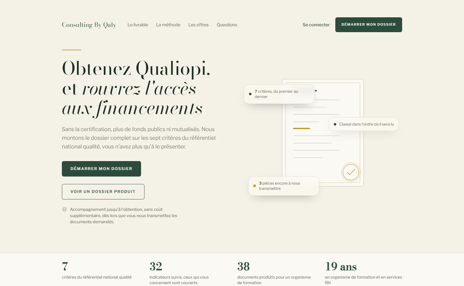 Refonte · le site public, le cabinet avant la plateforme