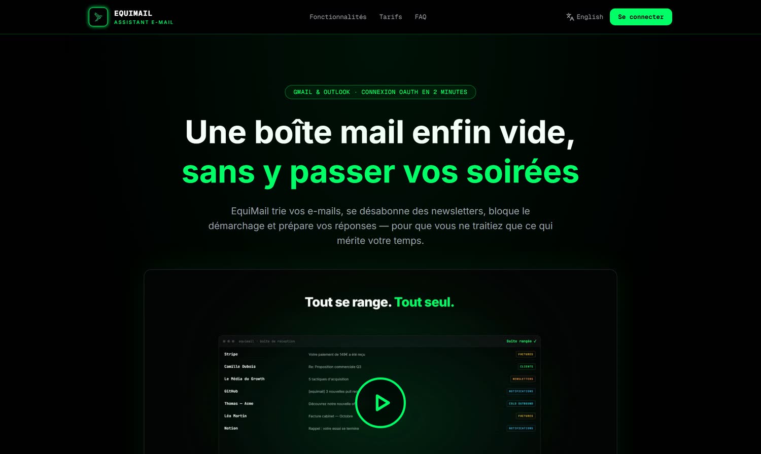 Page produit · tout se range, tout seul