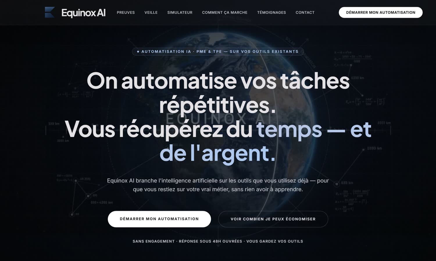 Page d'accueil · la promesse tient en une phrase