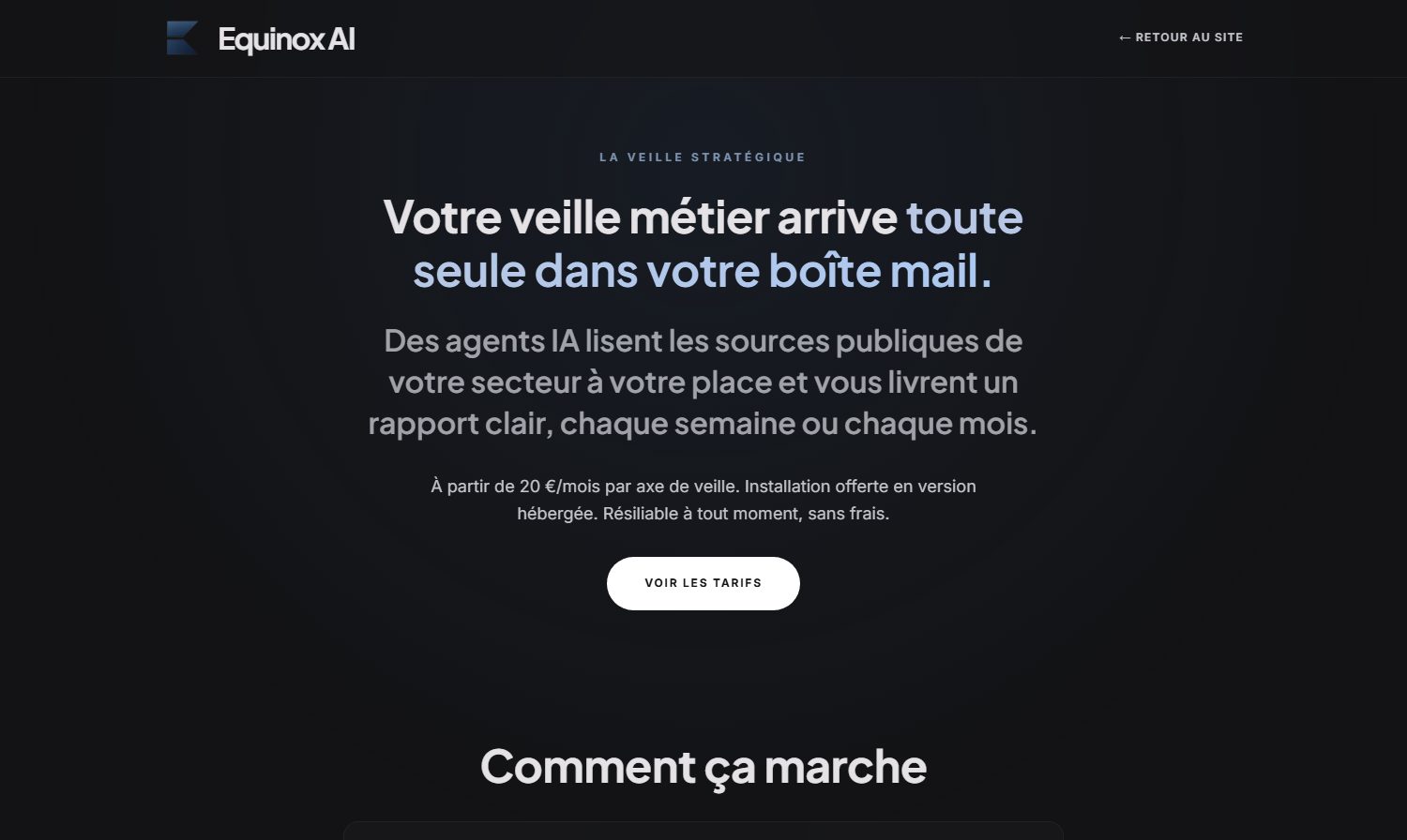 Produit phare · la Veille Stratégique